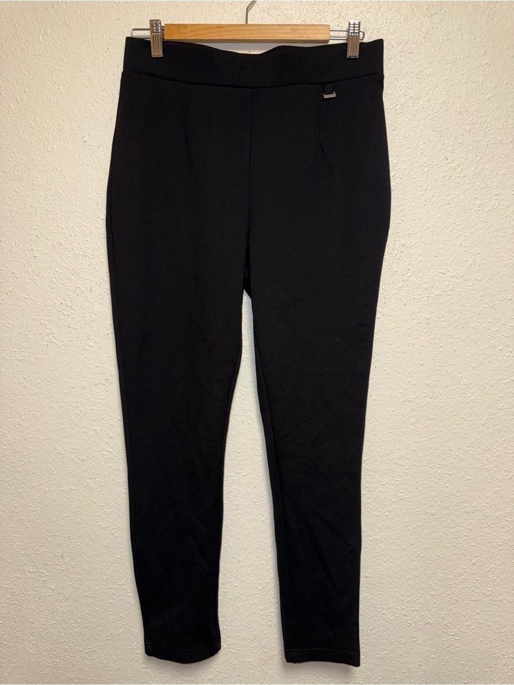 DKNY Black Slim Ponte Ankle Pants
